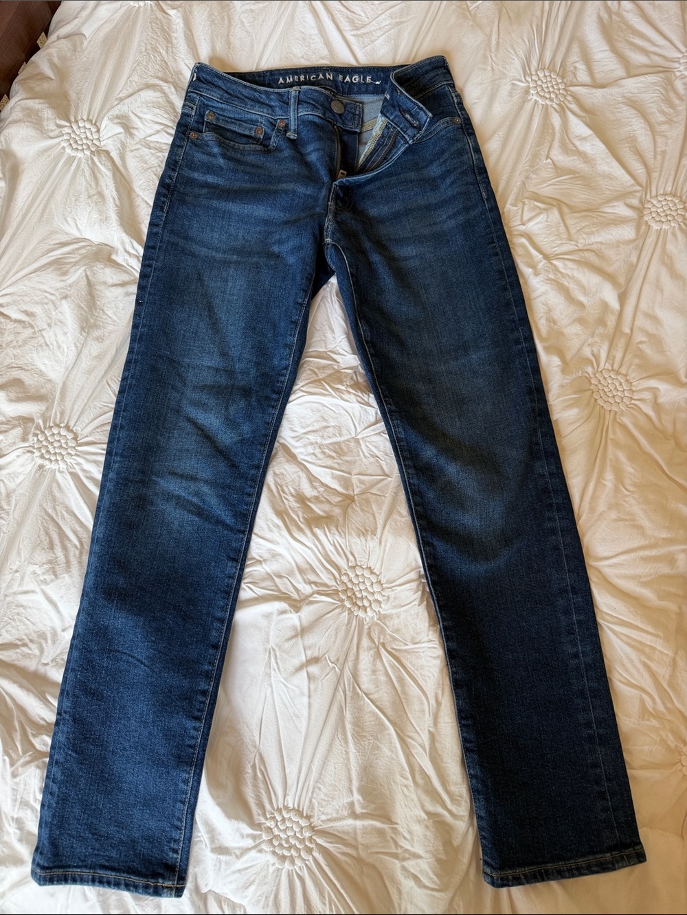 American Eagle Outfitters AIR FLEX  Dark Indigo Slim Straight Jeans. 26 x 28